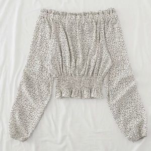 Off the shoulder shirt